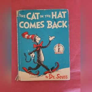 Vintage book "Cat in the hat comes back" 1958.